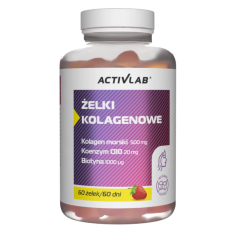 ACTIVLAB ŻELKI KOLAGENOWE (SŁÓJ 60 ŻELEK) TRUSKAWKA