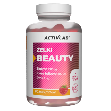 ACTIVLAB ŻELKI BEAUTY (SŁÓJ 60 ŻELEK) MALINA