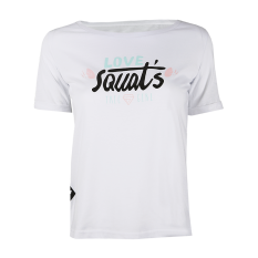 TREC WEAR T-SHIRT TRECGIRL 006 LOVE SQUAT WHITE