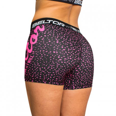 BELTOR BW SPODENKI DAMSKIE WOMEN'S COMPRES SHORTS PINK CRUMBS