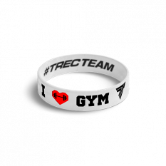 TREC OPASKA WRISTBAND 081 I LOVE GYM WH-BK