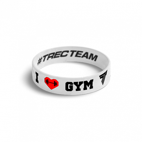 TREC OPASKA WRISTBAND 081 I LOVE GYM WH-BK