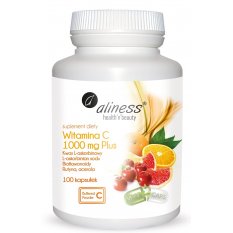 Aliness Witamina C 1000 mg Plus x 100 kaps VEGE