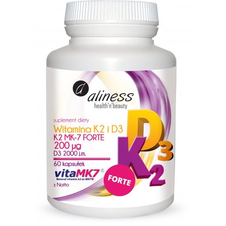 ALINESS WITAMINA K2 i D3 FORTE 200 mcg 60 caps