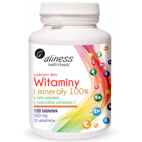 ALINESS WITAMINY I MINERAŁY 100% 120 tab