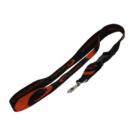 Spokey Smycz rozpinana czarno pomarańczowa