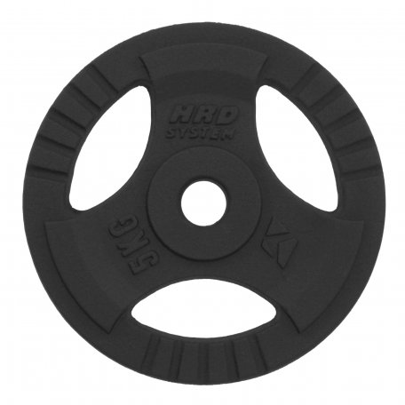 HRD System Obciążenie żeliwne czarne z uchwytami 5kg/29mm