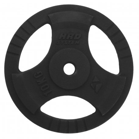 HRD System Obciążenie żeliwne czarne z uchwytami 10kg/29mm