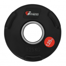 Platinum Fitness Obciążenie olimpijskie w gumie z uchwytami 1,25kg/51,5mm