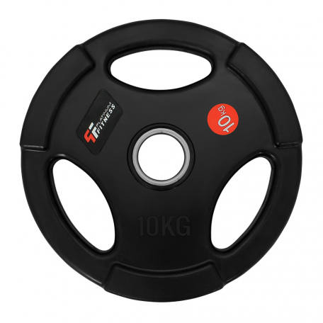 Platinum Fitness Obciążenie olimpijskie w gumie z uchwytami 10kg/51,5mm