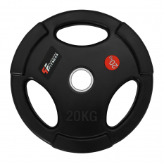 Platinum Fitness Obciążenie olimpijskie w gumie z uchwytami 20kg/51,5mm