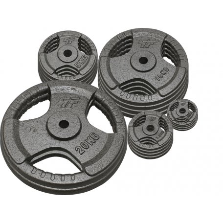 PlatinumFitness Zestaw 115kg Obciążenie żeliwne 29mm