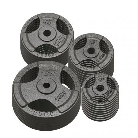 PlatinumFitness Zestaw 120kg Obciążenie żeliwne 29mm